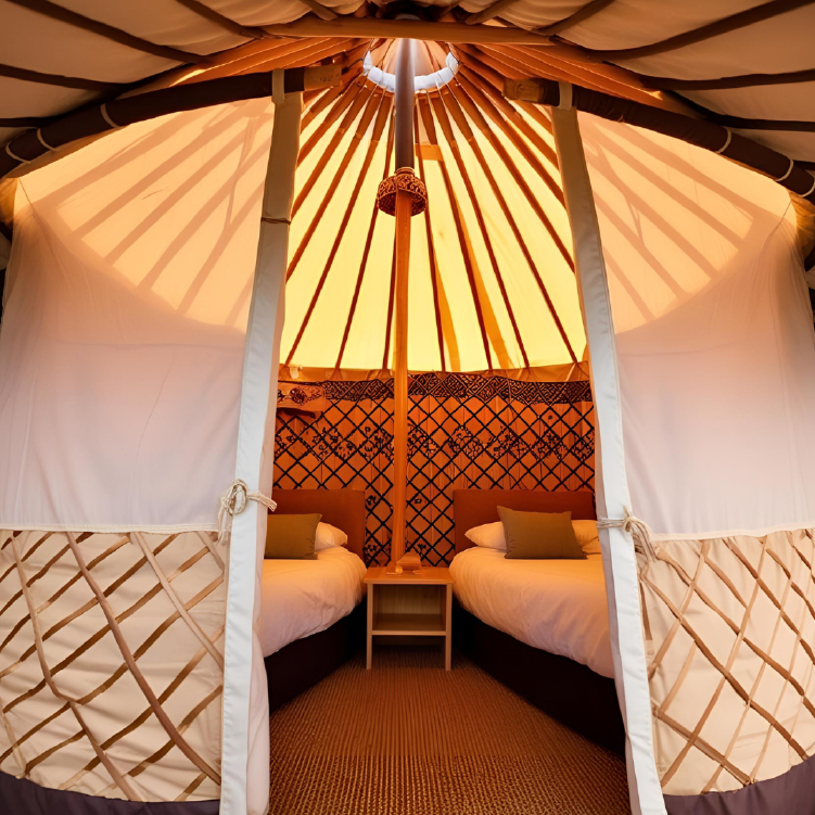 photo de la chambre de la yourte